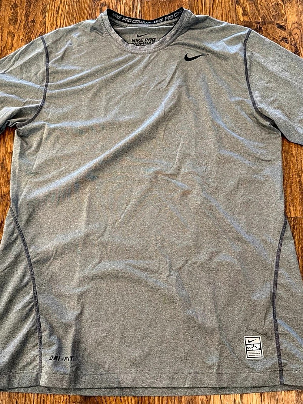 Nike Pro Combat Dri-FIT Fitted Short Sleeve Shirt Size Large